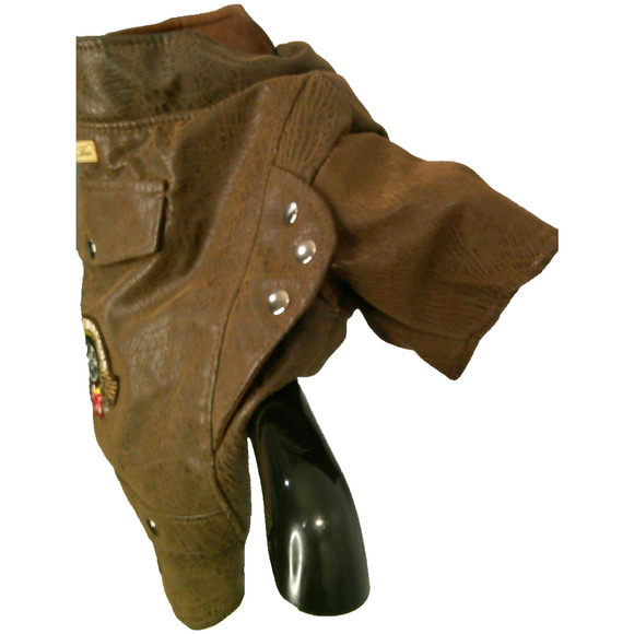 Max Wear Dog Biker Motorcycle Outfit Coat Polyester PVC Medium - Picture 4 of 10